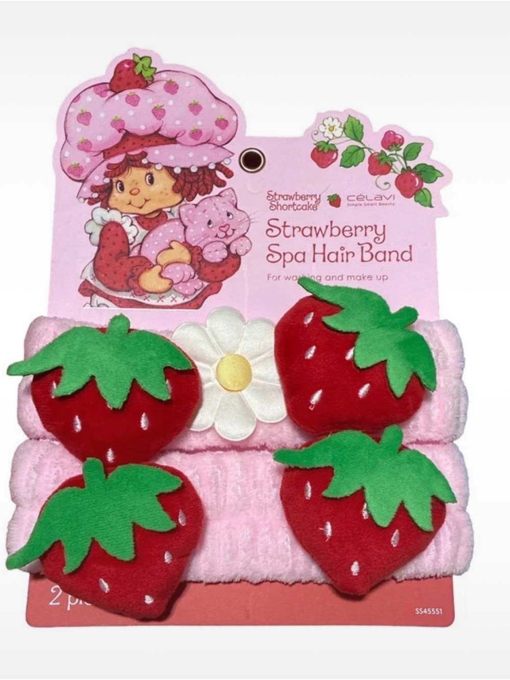 NEW Strawberry Shortcake Spa Hair Band